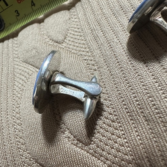 Blue and White Cameo Cufflinks Wedgewood - Picture 11 of 15